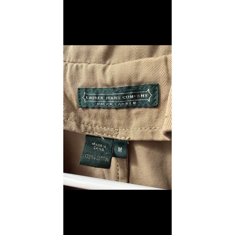 Lauren Jeans Company VTG 90’s Women's Beige Cotton Button Jacket Long Sleeve M - Picture 3 of 3